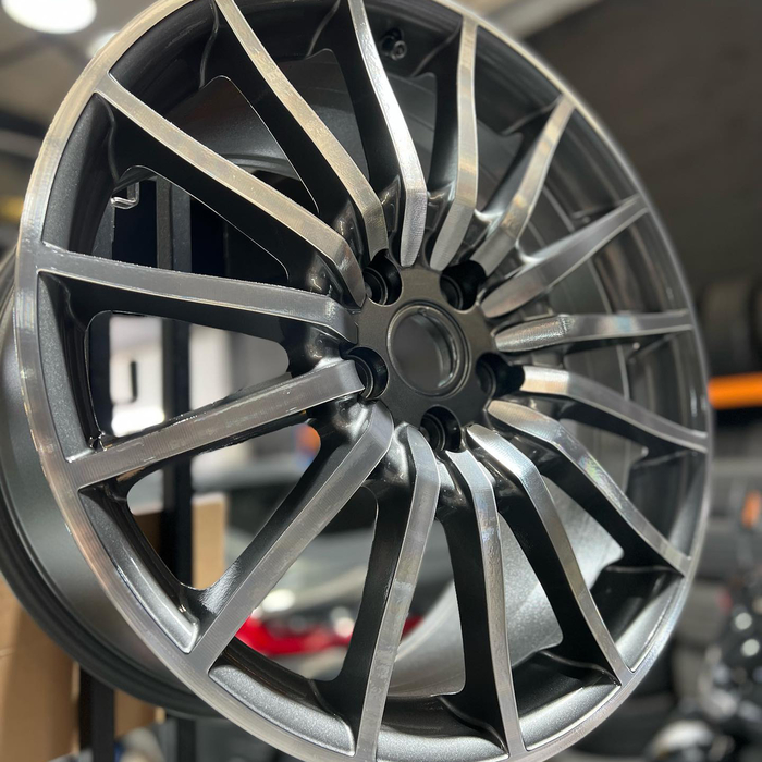 silver alloy wheel