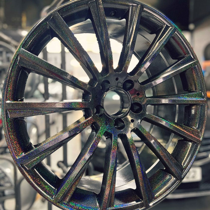 sparkling alloy wheel